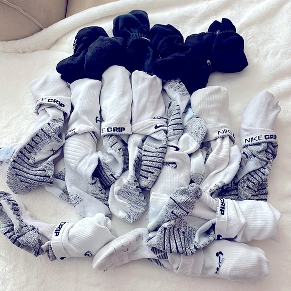 10 pair of long socks & six short socks. Nike long athletic socks. - Picture 1 of 4